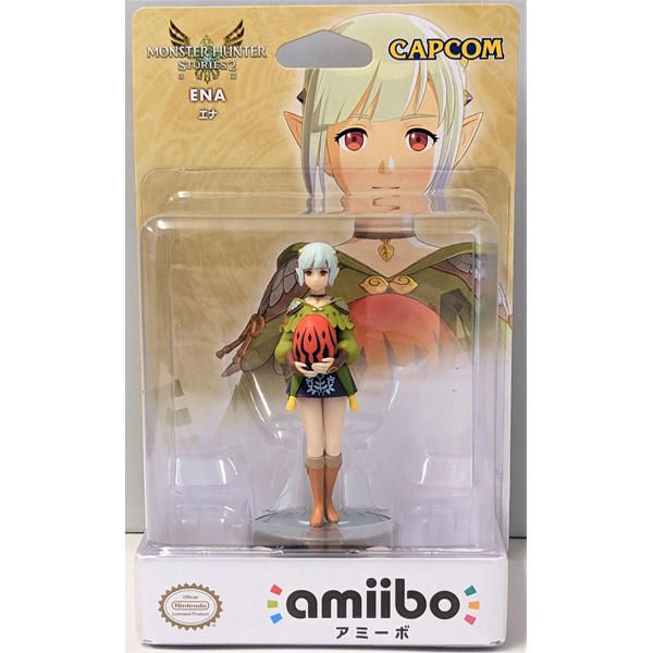 amiibo - Ena - Monster Hunter Stories Series (Gray Base), Japanese Backing [Retail Pack]