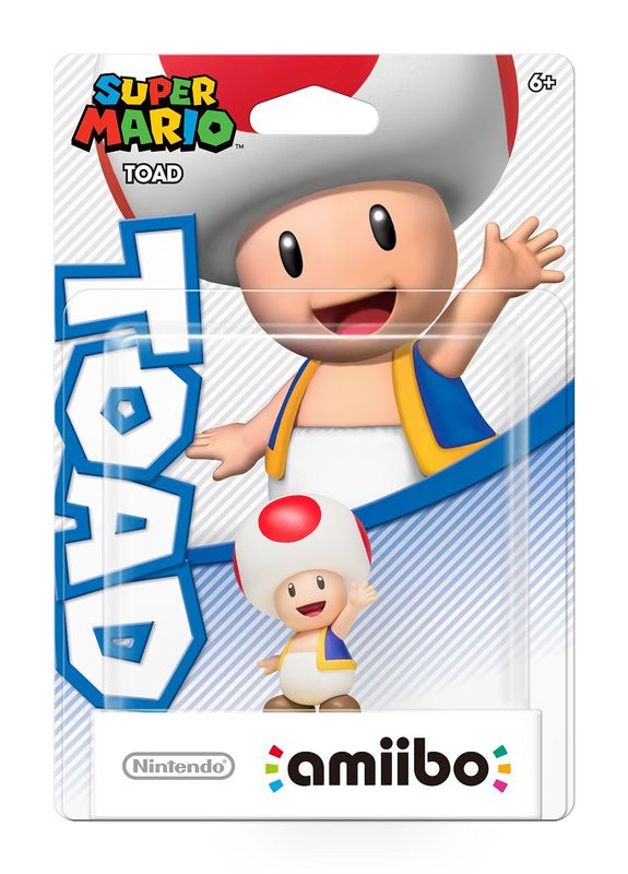 amiibo - Toad - Super Mario Series (Red Base), North American Backing [Retail Pack]