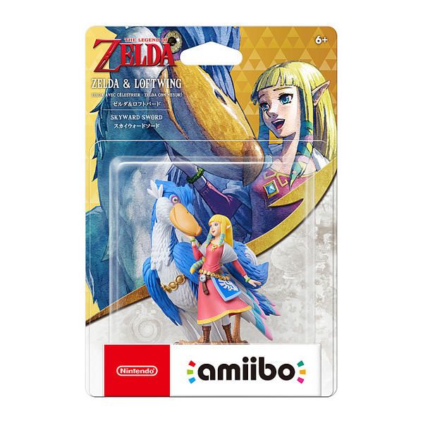 amiibo - Zelda & Loftwing - The Legend of Zelda Series (Olive Base), North American Backing [Retail Pack]