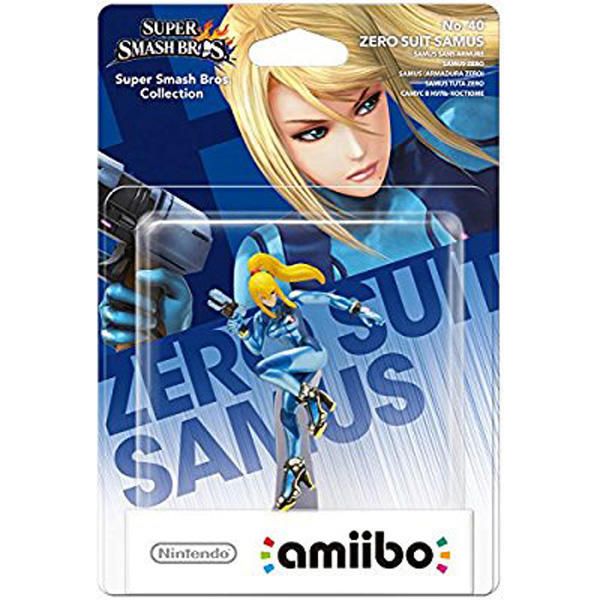 amiibo - Zero Suit Samus Aran - Super Smash Bros. Series (Black Base), European Backing [Retail Pack]
