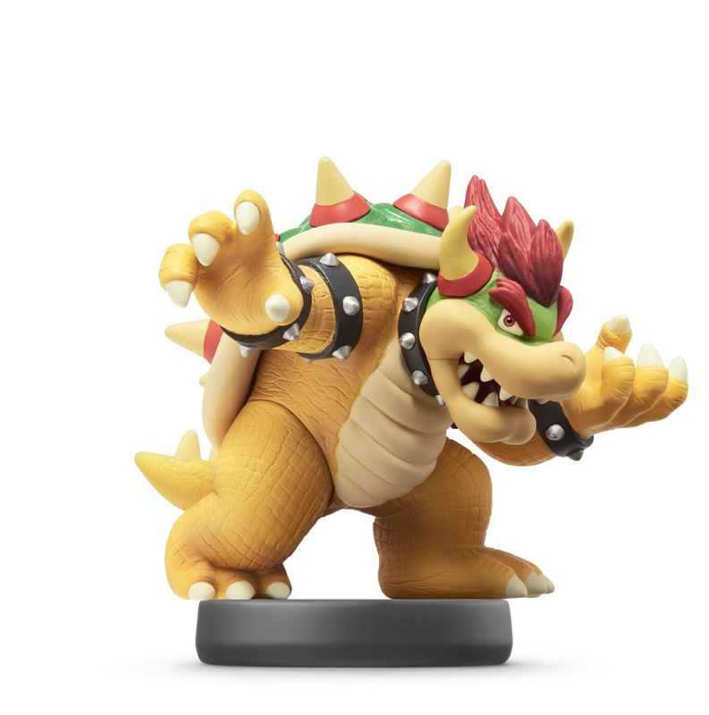 amiibo - Bowser (SSB Ver.) - Super Smash Bros. Series (Black Base), North American Backing [Retail Pack]