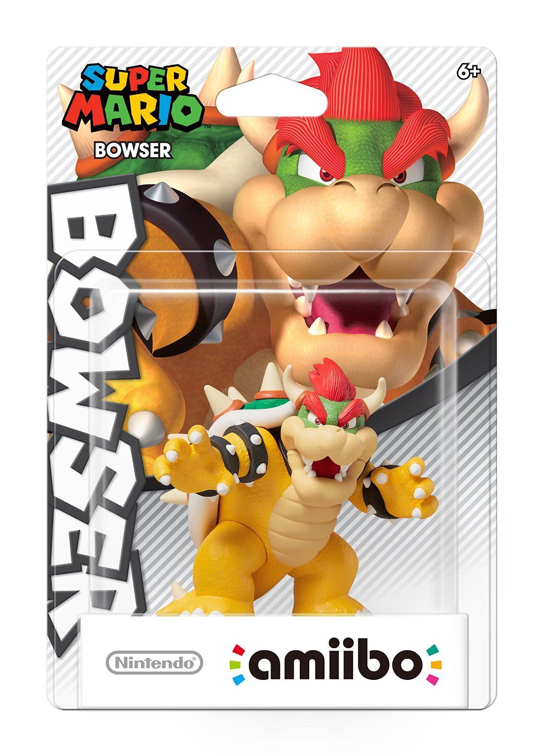 amiibo - Bowser (SMB Ver.) - Super Mario Series (Red Base), North American Backing [Retail Pack]