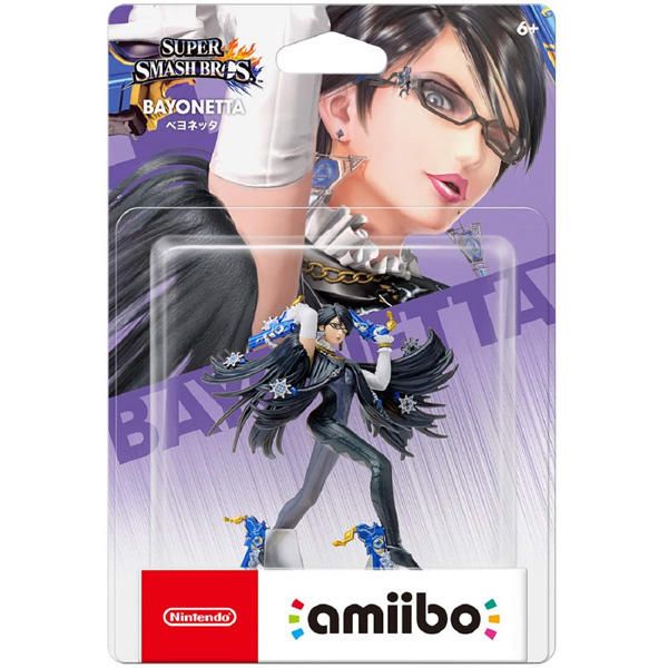 amiibo - Bayonetta - Super Smash Bros. Series (Black Base), Japanese Backing Card [Retail Pack]