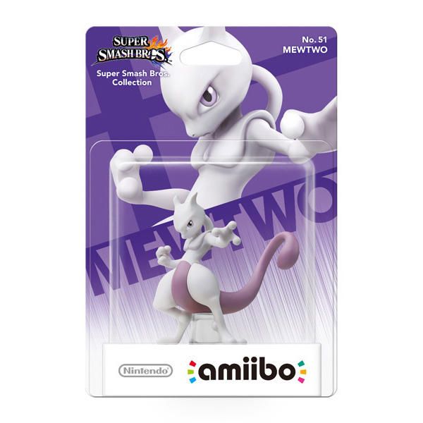 amiibo - Mewtwo - Super Smash Bros. Series (Black Base), European Backing [Retail Pack]