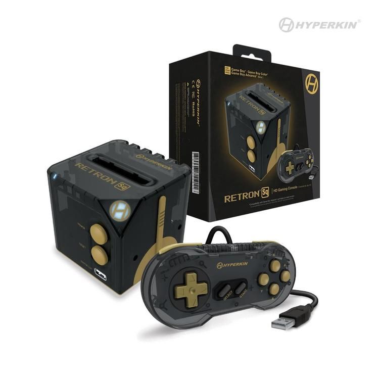 RetroN Sq - GB/GBC/GBA Final Official Firmware (v1.2) - Black/Gold