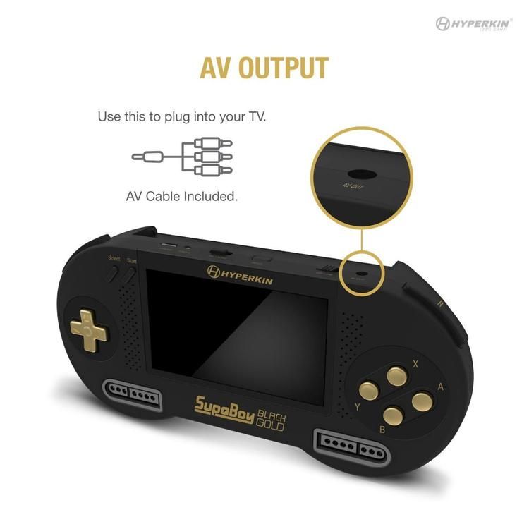 SupaBoy Portable Console - Black Gold Edition (Widescreen Model)