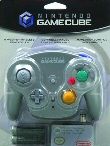 Controller for GameCube - Official Wavebird Wireless Controller DOL-004 &amp; Official Dongle DOL-005 - Platinum (Silver) (Nintendo) [Retail Pack / Complete Set] (used)