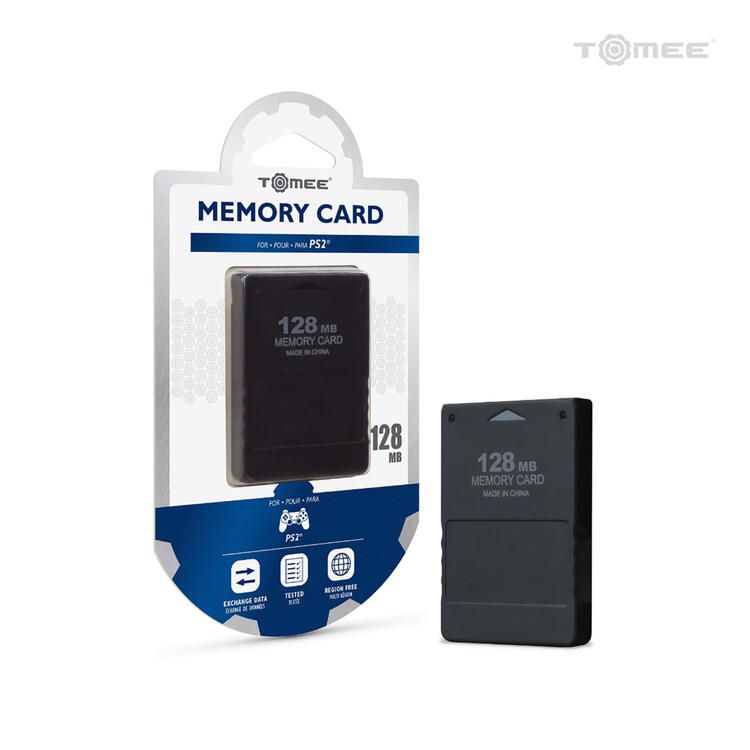 Memory Card for PlayStation 2 - 128MB - Black (Tomee)
