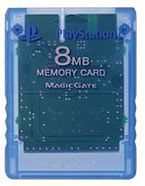 Memory Card for PlayStation 2 - Official 8MB - Island Blue (Sony) [Accessory Only] (used)