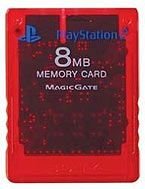 Memory Card for PlayStation 2 - Official 8MB - Crimson Red (Sony) [Accessory Only] (used)