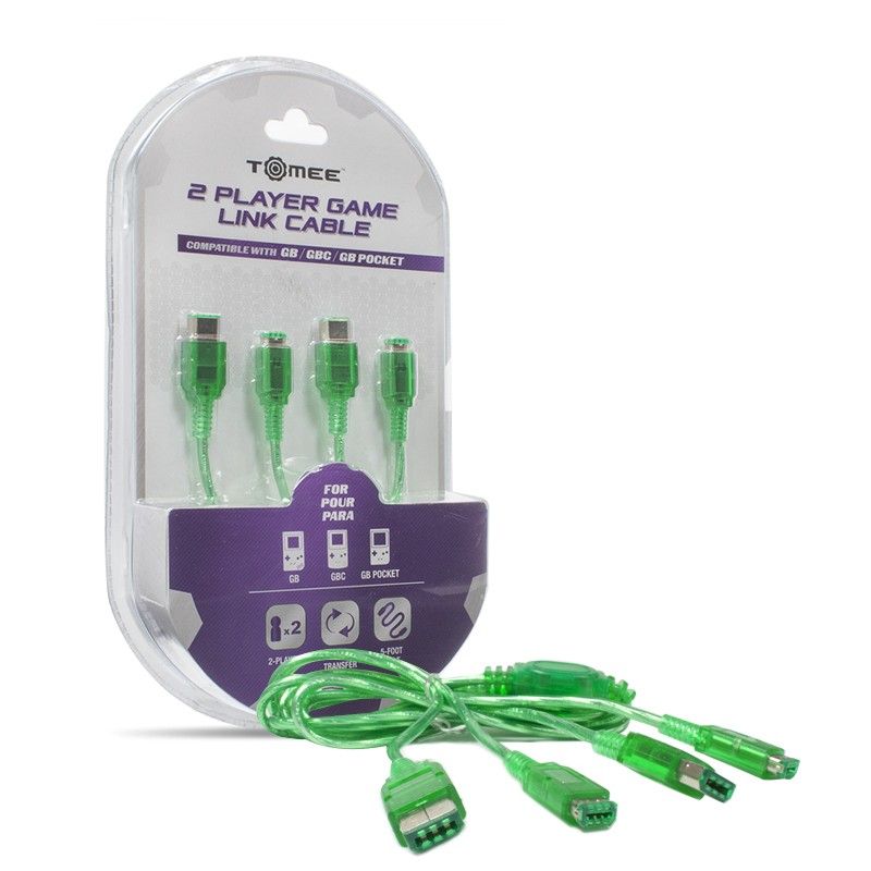 Link Cable for Game Boy / Pocket / Color - 2 Player - Green (Tomee)