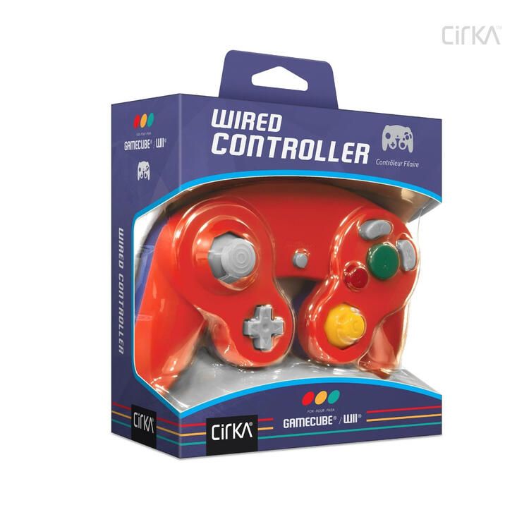 Hyperkin-CirKA Original-Style Controller for GC in Red & Blue (Mario)