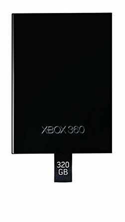 Hard Drive for Xbox 360 - Official 320GB Slim HDD w/ Xbox Backwards Compatibility Partition - Piano Black (Microsoft) (used)