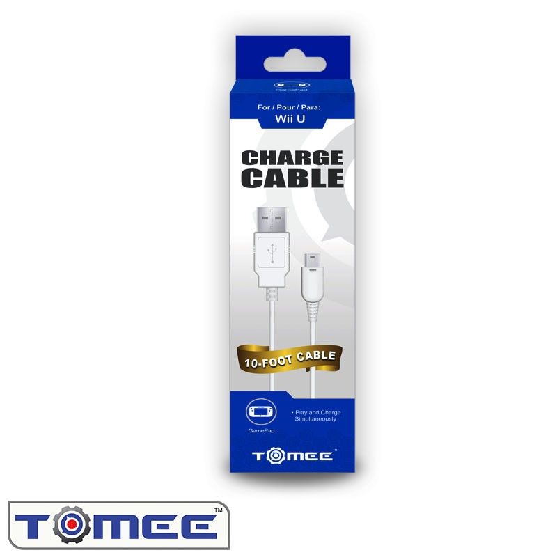 Charge Cable for Wii U Gamepad - USB (Tomee)