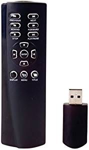 Controller for USB (PlayStation 3) - Wireless DVD Remote & USB Dongle - Black (Intec) (used)