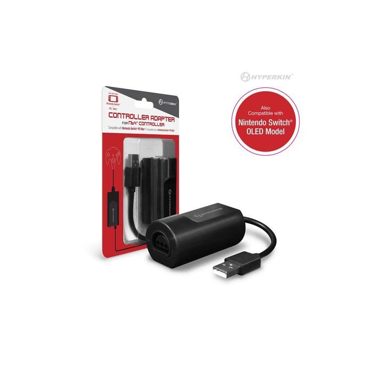 USB Controller Adapter - 1-Port N64 to USB - PC and Nintendo Switch Modes (Hyperkin)