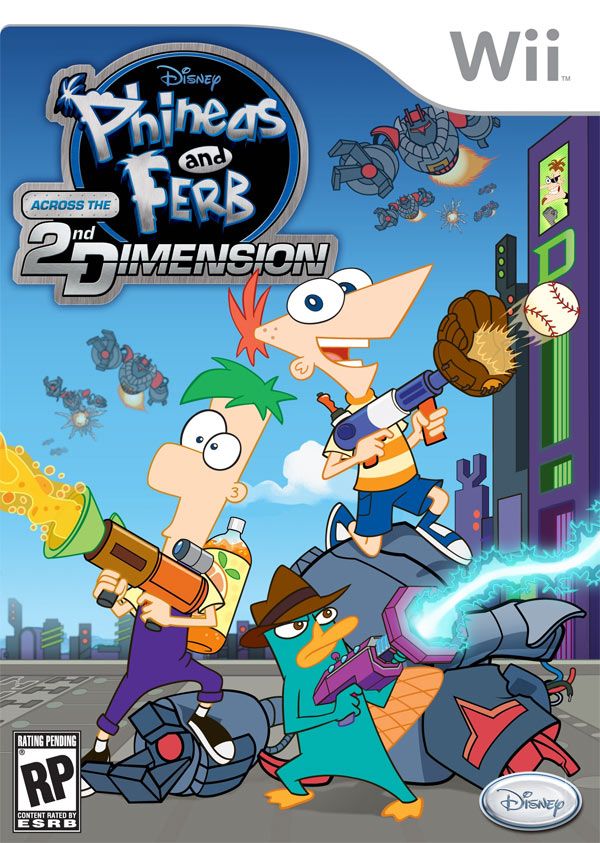 Phineas and Ferb: Across the 2nd Dimension (Video Game / High Impact / Wii) (used)