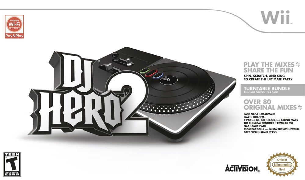 DJ Hero 2: Turntable Controller Bundle (Wii) [Retail Pack / Complete Set] (used)