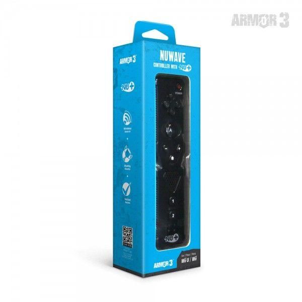 Hyperkin-Armor3 NuWave Nu+ Motion-Plus Compat. Controller & Wrist Strap for Wii & Wii U in White [Mixed Pkg. / Complete]