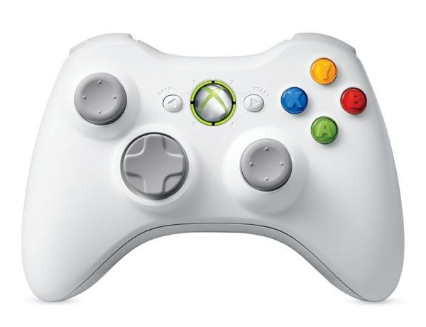Controller for Xbox 360 - Official Wireless Controller X853164 Model 1403 - Model 2 White on White (Colour 011) (Microsoft) (used)