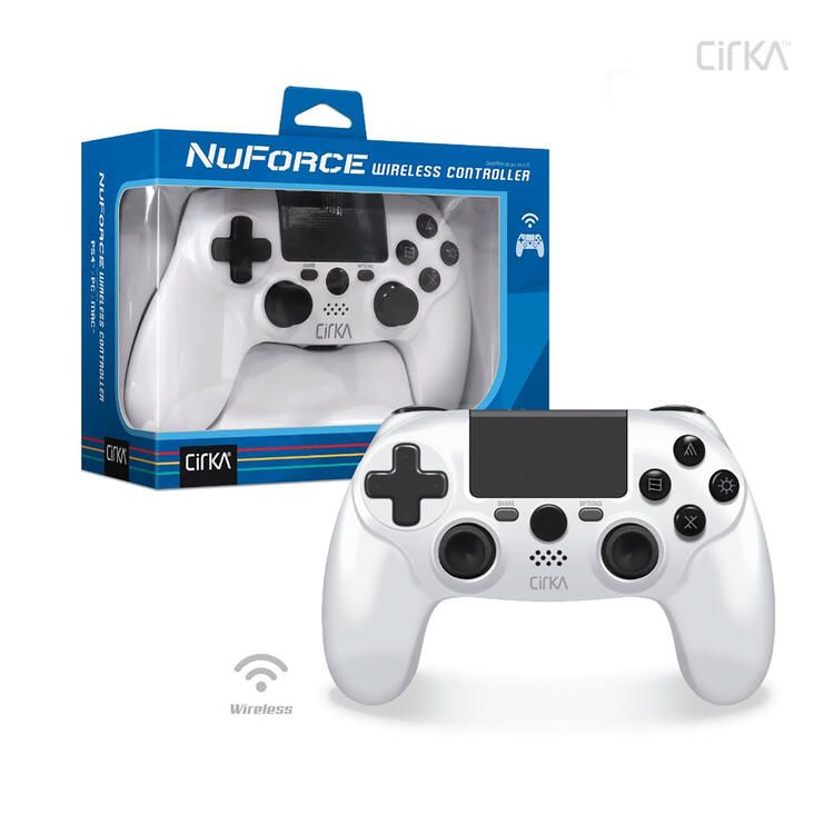 Controller for PlayStation 4 - NuForce Wireless Controller - White (CirKA)