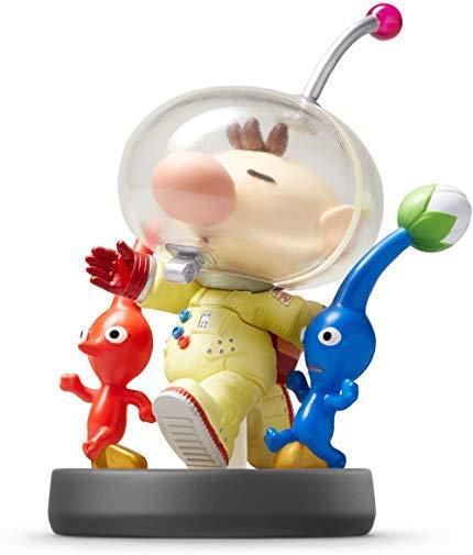 amiibo - Olimar & Pikmin - Super Smash Bros. Series (Black Base), European Backing [Retail Pack]