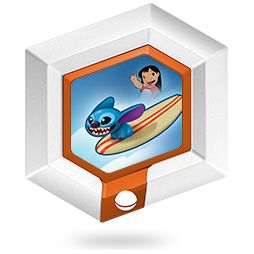 Disney Infinity 1.0 - Hangin' Ten Stitch with Surfboard Toy Box Power Disc (used)