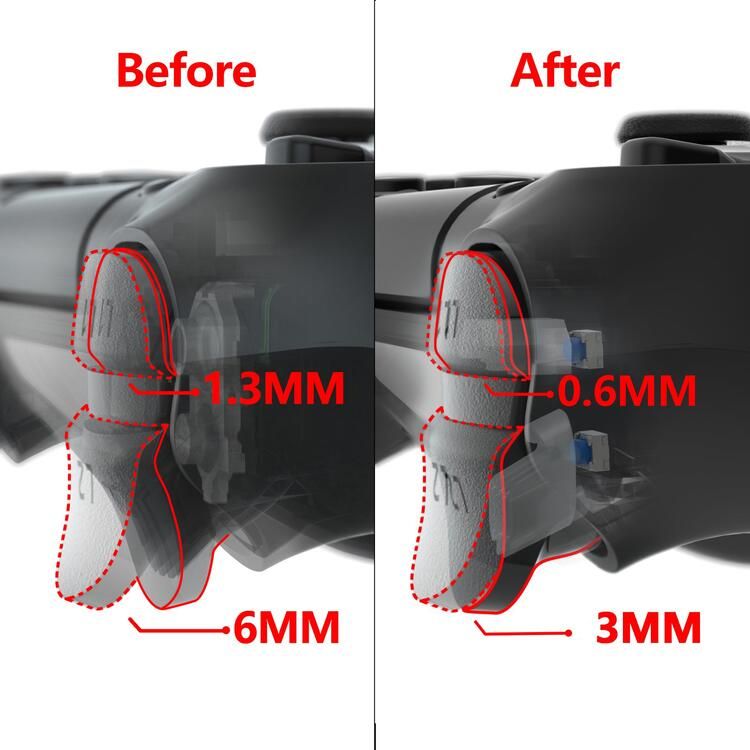 DualShock 4 Button Flex PCB Assembly - ZCT2 - Tactile Click Micro Switch, All Buttons P4MD003 (eXtremeRate)