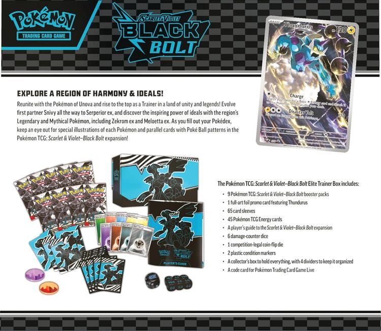 Scarlet & Violet: 10.5 Black Bolt Elite Trainer Box
