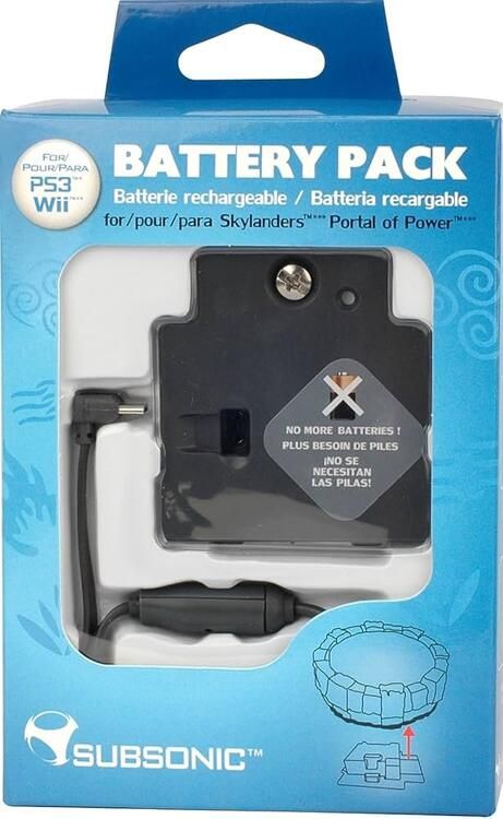 Rechargeable Battery for Skylanders: Spyro's Adventure Wireless Portal (Wii, PlayStation 3, PC) - ~800mAh (Subsonic)