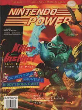 Nintendo Power by NoA – Vol. 076 for Sept. '95 - Killer Instinct - With Resubscribe Sticker