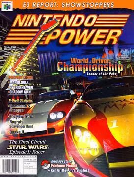 Nintendo Power by NoA – Vol. 122 for Jul. '99 - World Driver Championship