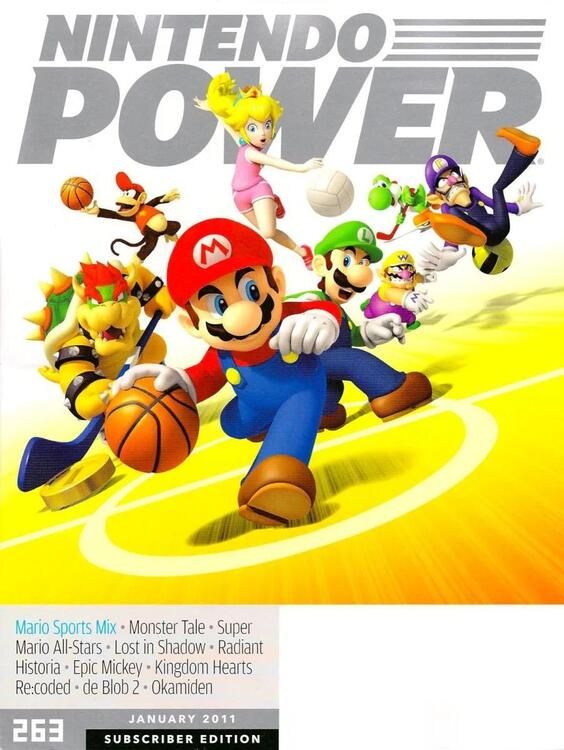 Nintendo Power Vol. 263 January 2011 - Mario Sports Mix [Subscriber Edition Cover] (used)