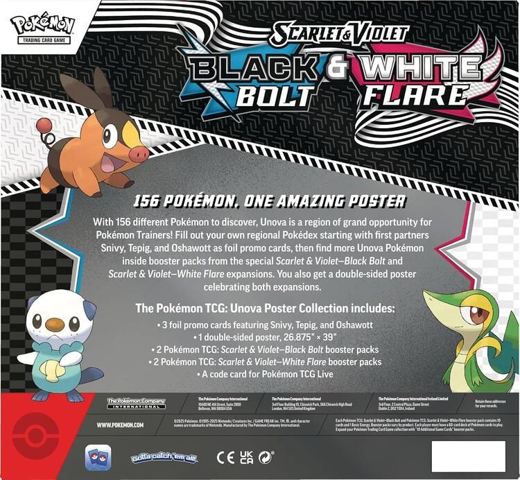 Pokemon TCG Scarlet & Violet 10.5 Unova Poster Box