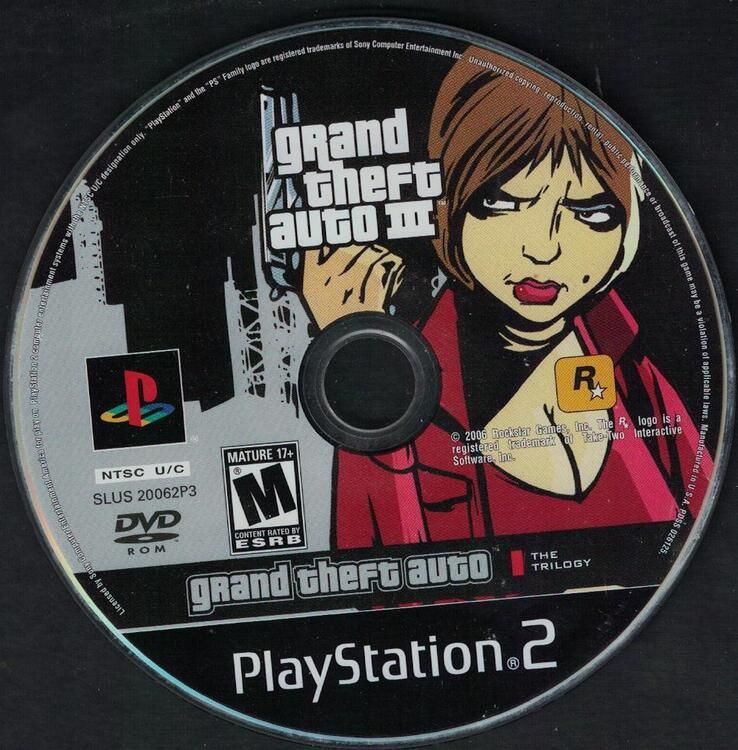 Grand Theft Auto III (3) - GTA the Trilogy Cover [Greatest Hits / Disc Only] (used)