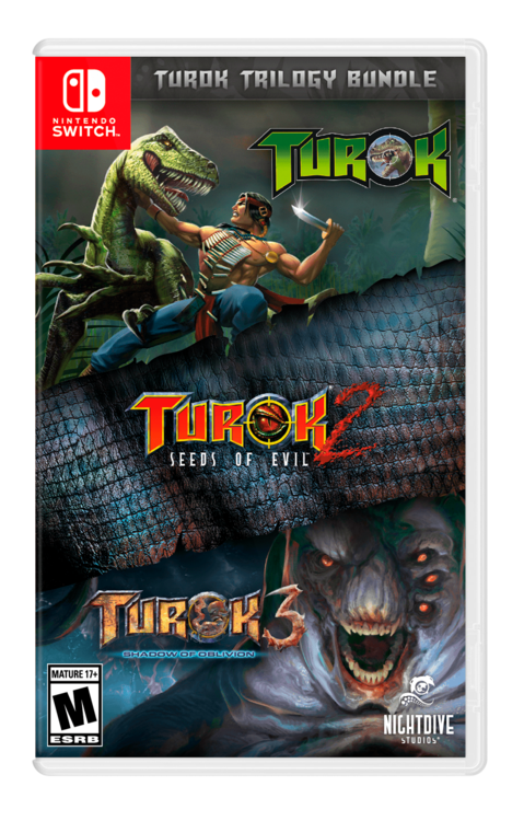 Turok Trilogy Bundle (Pre-Order - Releases October 31st, 2025): Turok: Dinosaur Hunter (1997) / Turok 2: Seeds of Evil / Turok 3: Shadow of Oblivion