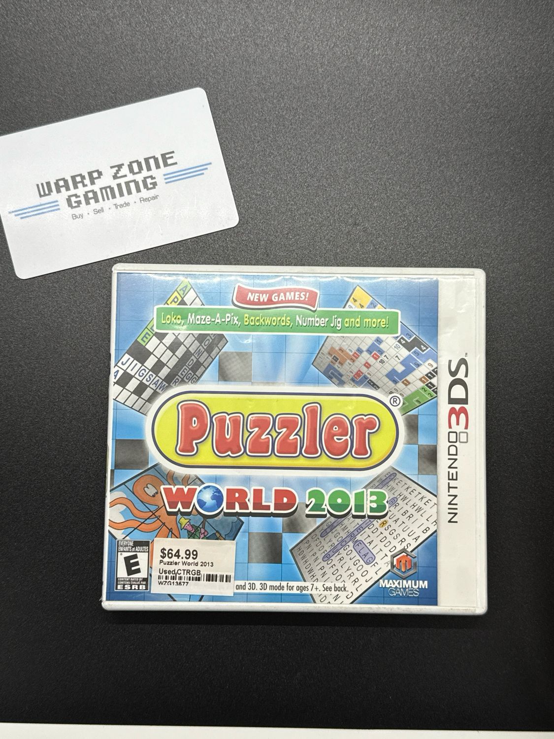 Puzzler World 2013 [Authentic / Complete, Digital Manual] (used)