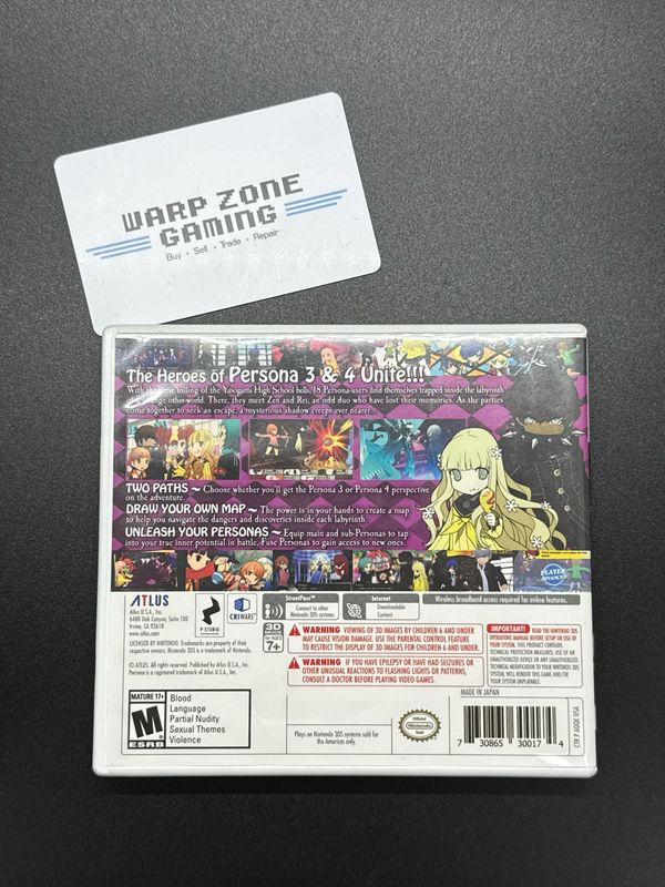 Persona Q: Shadow of the Labyrinth [Authentic / Complete, Digital Manual] (used)