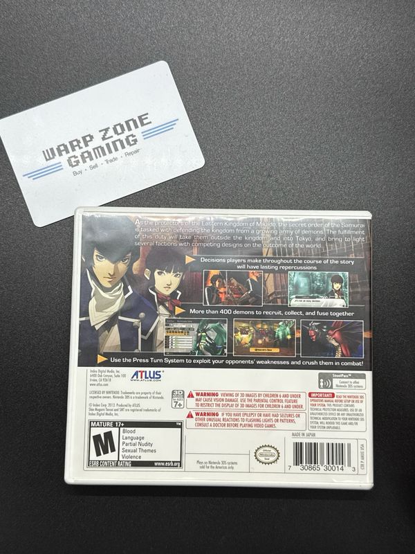 Shin Megami Tensei IV [Authentic / Complete, Digital Manual] (used)