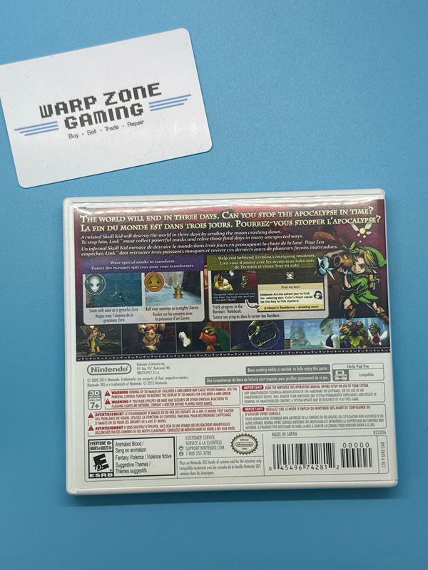 Legend of Zelda, The – Majora's Mask 3D - First Print [Authentic / Complete, Digital Manual] (used)
