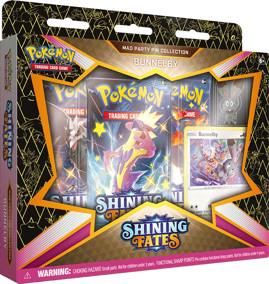 Sword & Shield: Shining Fates: Mad Party Pin Collection (Single UPC)