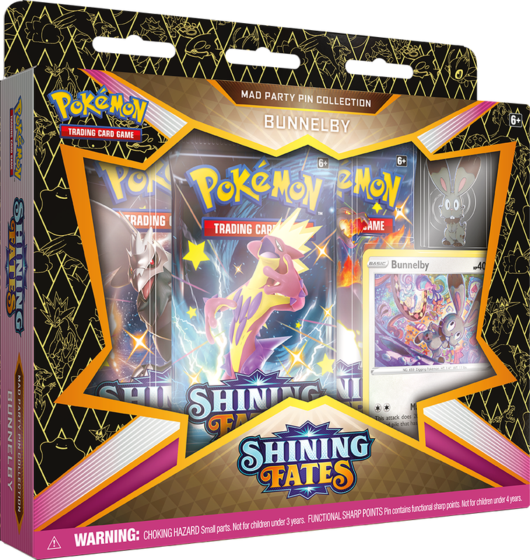 Sword & Shield: Shining Fates: Mad Party Pin Collection (Single UPC)