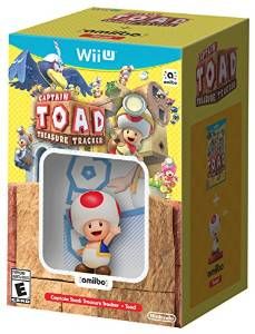 Captain Toad: Treasure Tracker (Wii U) [amiibo Bundle Retail Pack] / Amiibo - Toad - Super Mario Bros. [Not for Resale Card] (used)