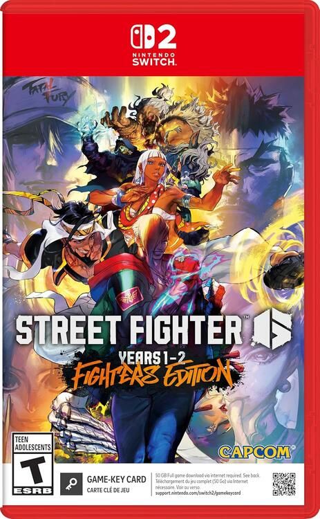 Street Fighter 6: Years 1-2 Fighters Cover (Game-Key Card) [Red Cart. / Complete, Digital Manual] (used)