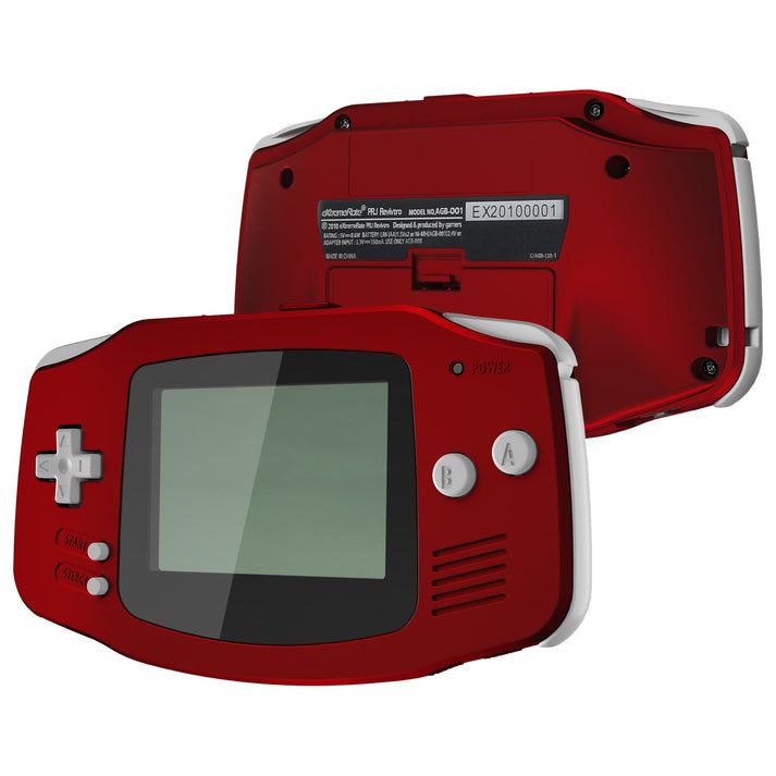 Console Shell - AGB Game Boy Advance Premium Replacement Shell - Gray on Vampire Red (Soft Touch Scarlet Red) TAGP3003 (eXtremeRate) Console Shell - AGB Game Boy Advance Premium Replacement Shell - Gray on Vampire Red (Soft Touch Scarlet Red) TAGP3003 (eXtremeRate)