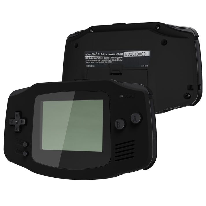 Console Shell - AGB Game Boy Advance Premium Replacement Shell - Black on Soft Touch Black TAGP3015 (eXtremeRate) Console Shell - AGB Game Boy Advance Premium Replacement Shell - Black on Soft Touch Black TAGP3015 (eXtremeRate)
