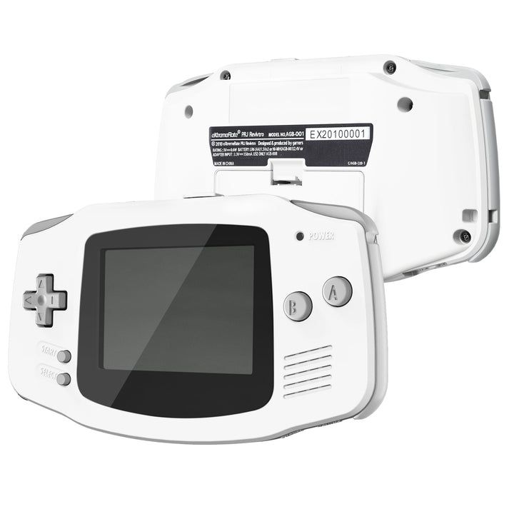 Console Shell - AGB Game Boy Advance Premium Replacement Shell - Gray on Matte White TAGP3008 (eXtremeRate) Console Shell - AGB Game Boy Advance Premium Replacement Shell - Gray on Matte White TAGP3008 (eXtremeRate)