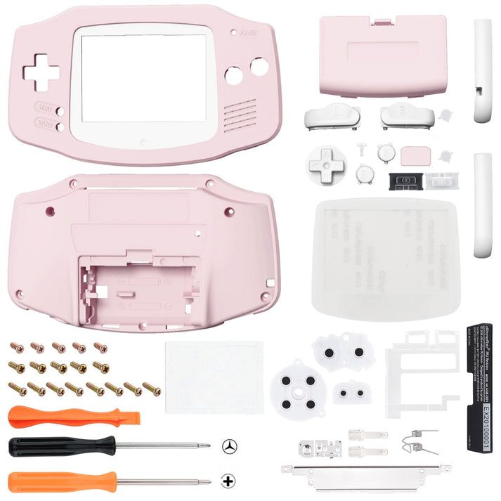 eXtremeRate Premium Complete Set for AGB-001 GBA - Cherry Blossom TAGP3012 [Retail Pack / Shell Kit Set]