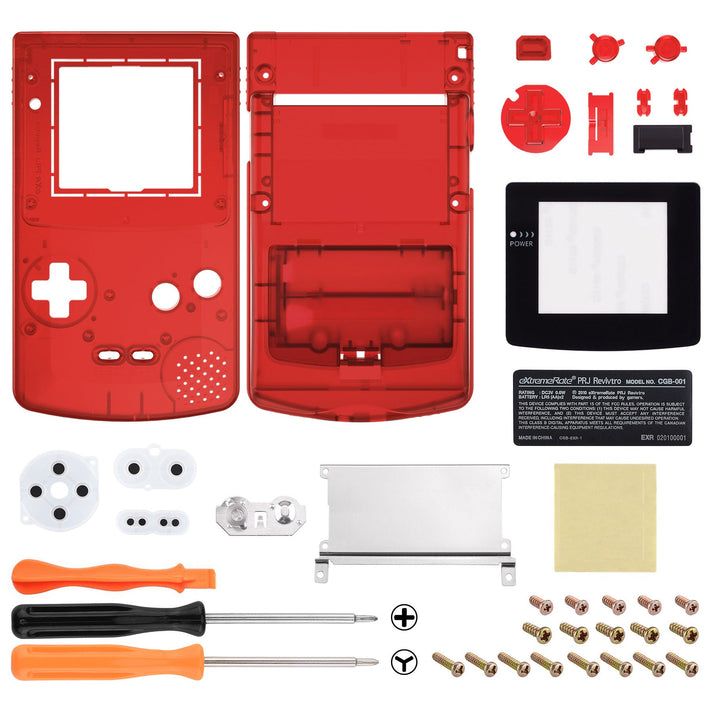 CGB Premium Shell - Clear Red QCBM5002 (eXtremeRate)