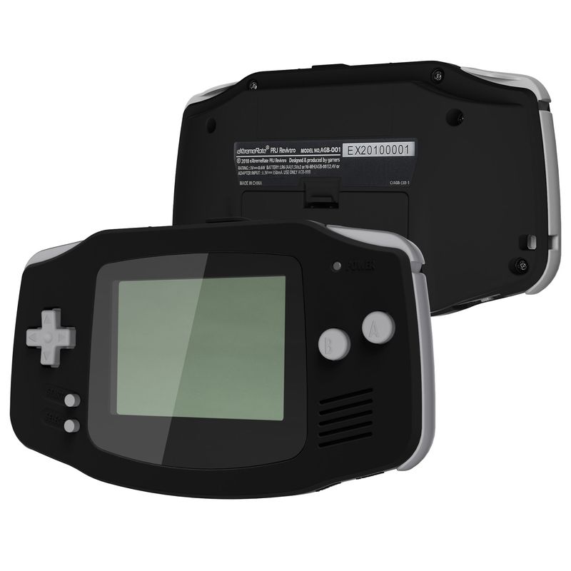Console Shell - AGB Game Boy Advance Premium Replacement Shell - Gray on Soft Touch Black (Out of Print) TAGP3013 (eXtremeRate) Console Shell - AGB Game Boy Advance Premium Replacement Shell - Gray on Soft Touch Black (Out of Print) TAGP3013 (eXtremeRate)
